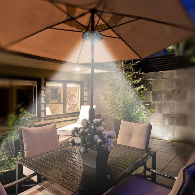 Exceptional Deluxe LED Outdoor Patio Umbrella Lights Fast