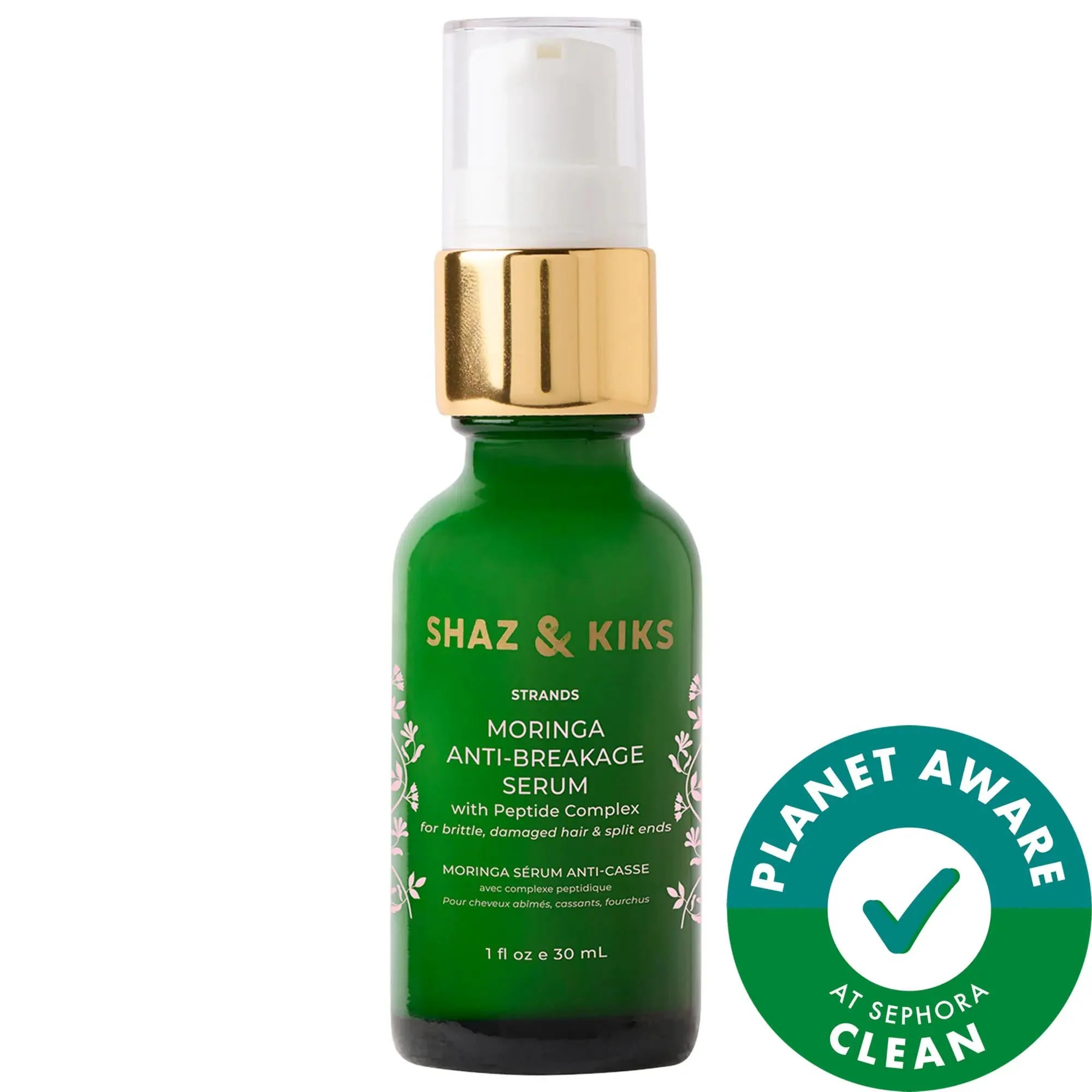 Detailed SHAZ KIKS Moringa Anti-Breakage Hair Serum Peptide Complex for Frizz Reduction Damage Repair - Vegan Ayurvedic Oil Treatment Reliable