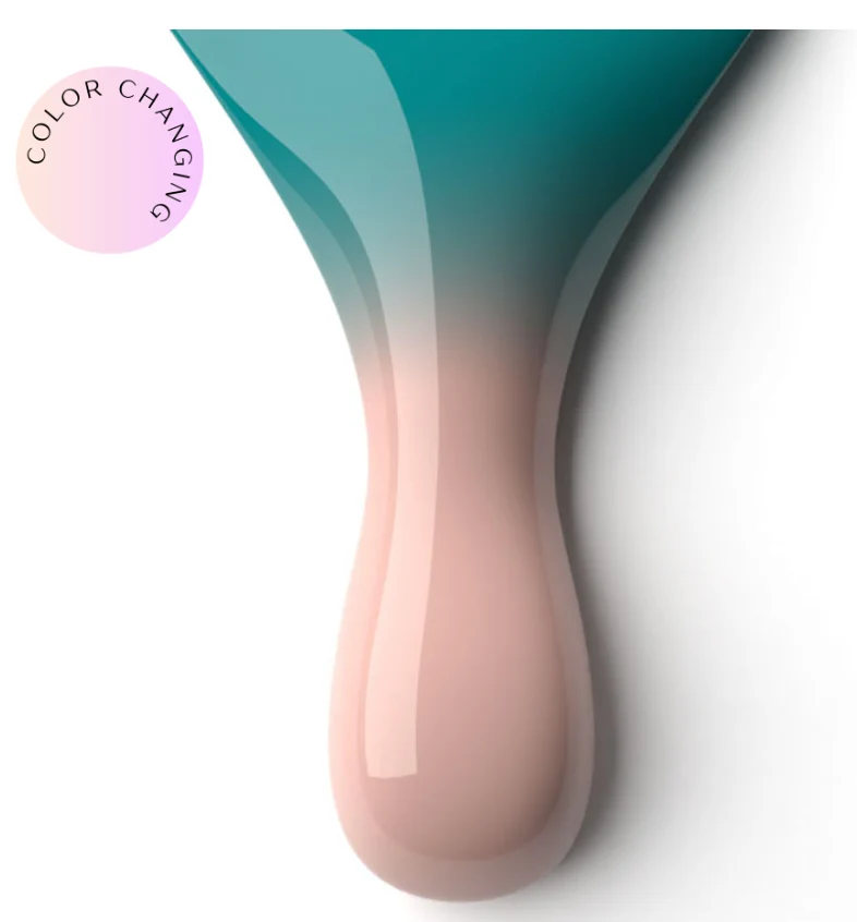 Easy-to-Use Sea Foam Mood Polish DUO - Gel Polish Lacquer PMMDS64 Fine Crafted