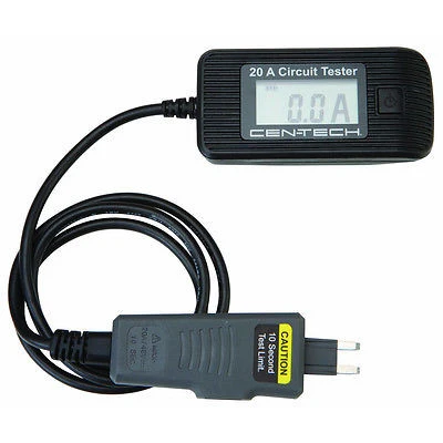 Modern 20 Amp Snap in Auto Automotive Mechanics Fuse Circuit Tester Testing Test Tool Premium Material