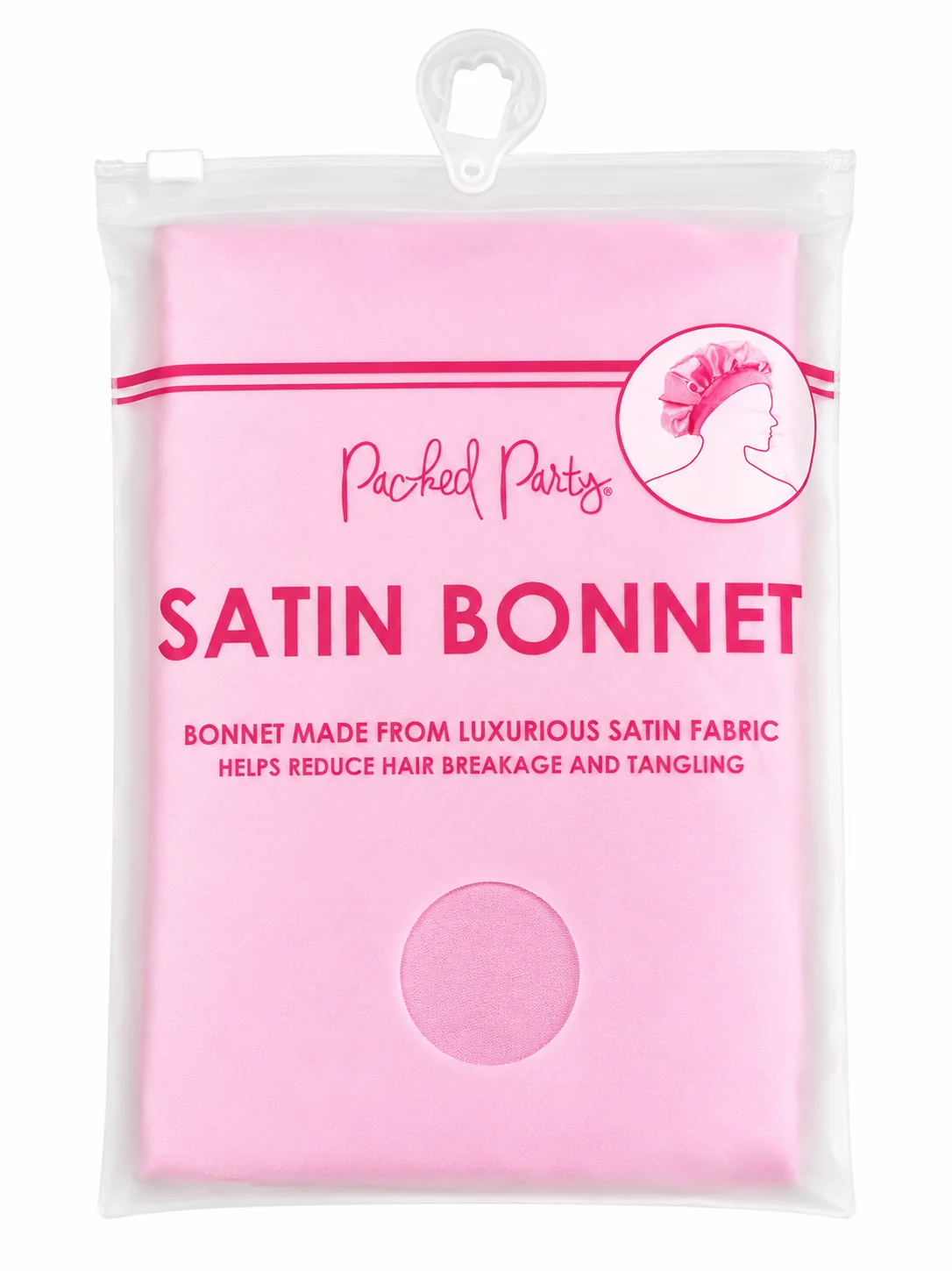 Clean PACKED PARTY SATIN BONNET PINK BONNET MADE FROM LUXURIOUS SATIN FABRIC Modern