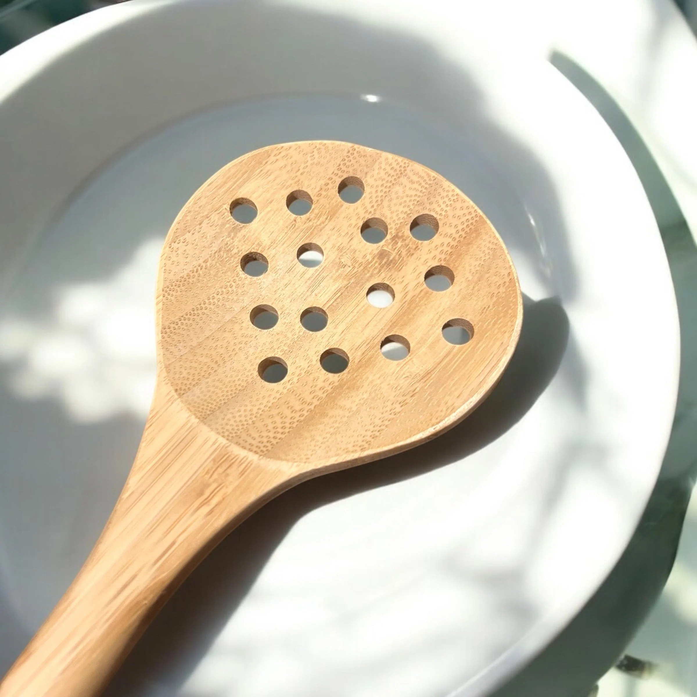 Dependable Bamboo Straining Spoon Top-Quality