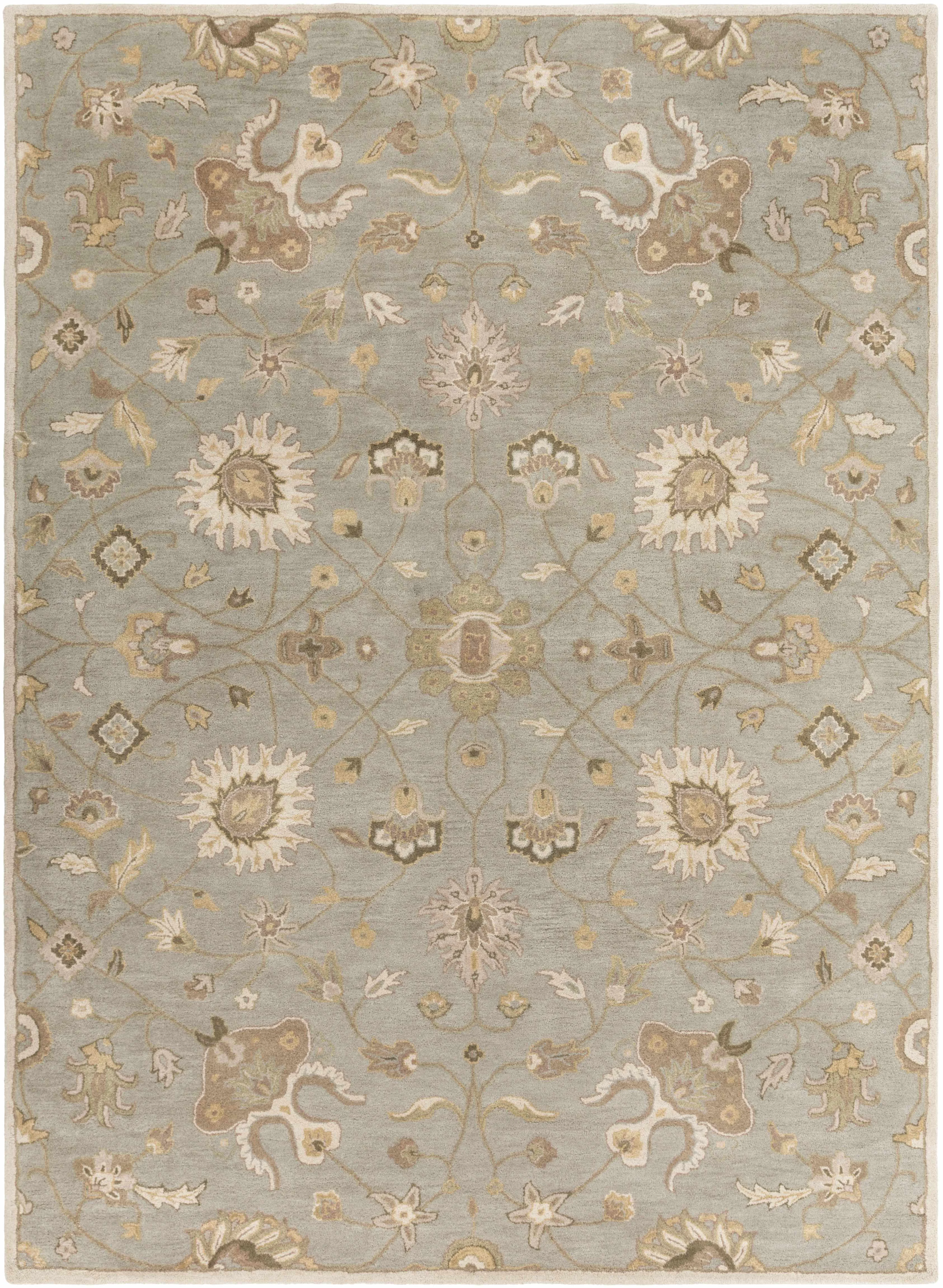 Official Logville Hand Tufted Light Olive 1121 Area Rug Organic