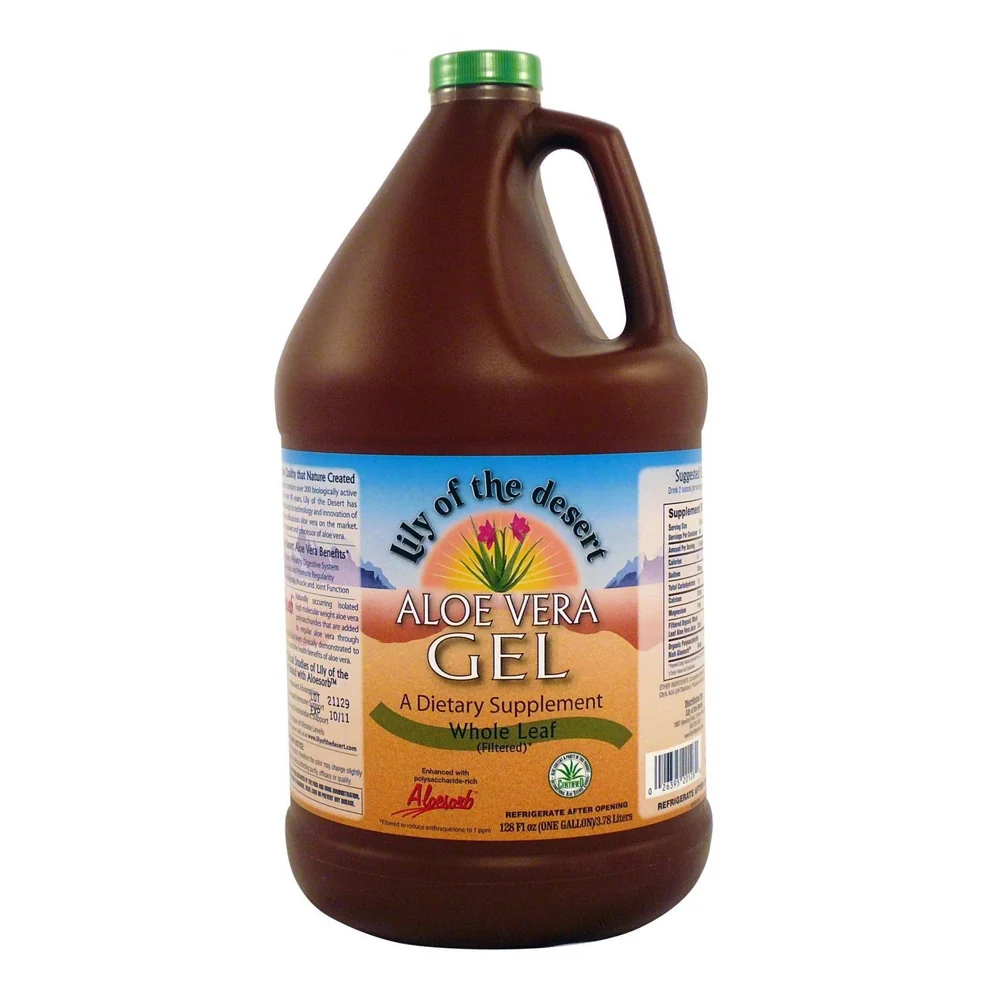 Versatile Lily Of The Desert Aloe Vera Gel Whole Leaf 128 Oz Top-Quality