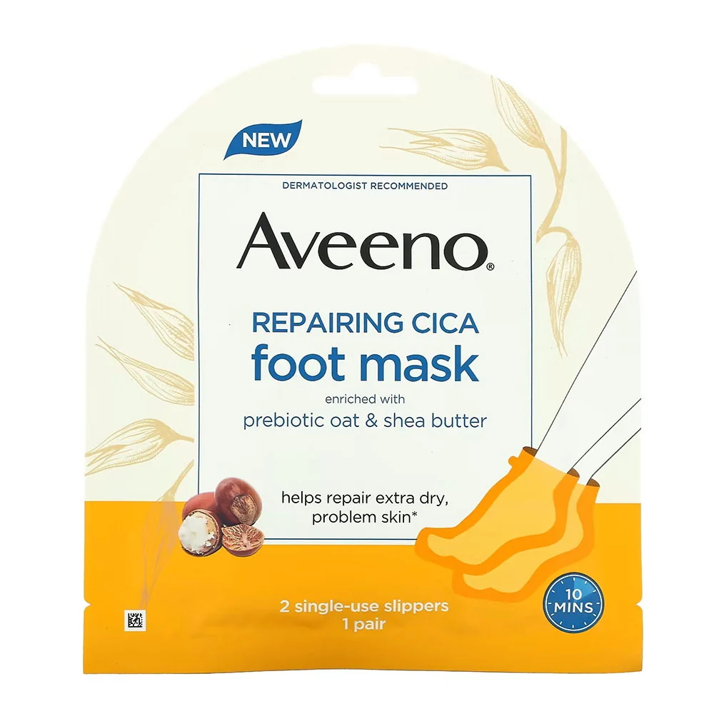 Consistent Aveeno Skin Relief Cica Foot Mask 1 Pair Trusted