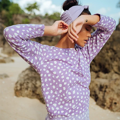 Exceptional ARNOLDI Organic Cotton Sweatshirt in Lilac Purple Practical