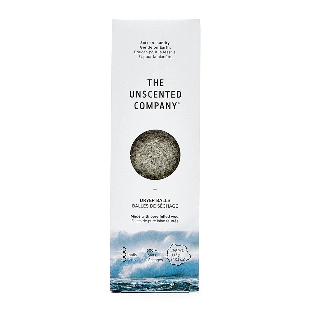 Reusable The Unscented Company Pure Felted Wool Dryer Balls 3 Ea High-Grade