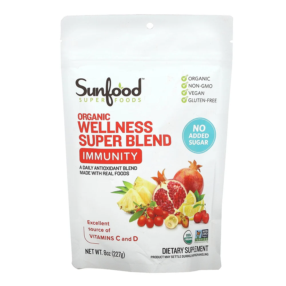 Elite Sunfood Superfoods Organic Wellness Super Blend Immunity 8 Oz Specialty