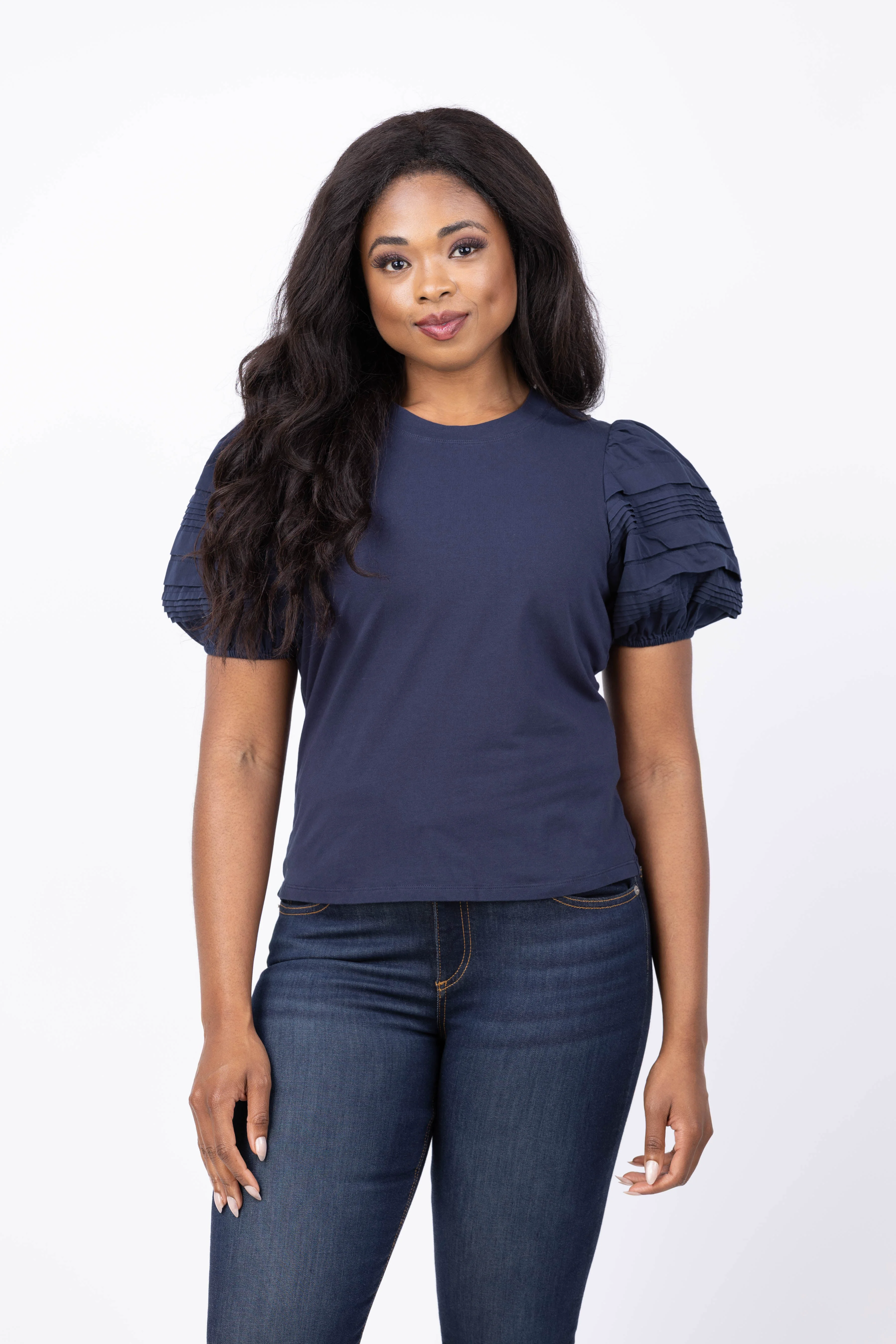 World-Class Love The Label Dylan Tee in Pagent Blue Stylish