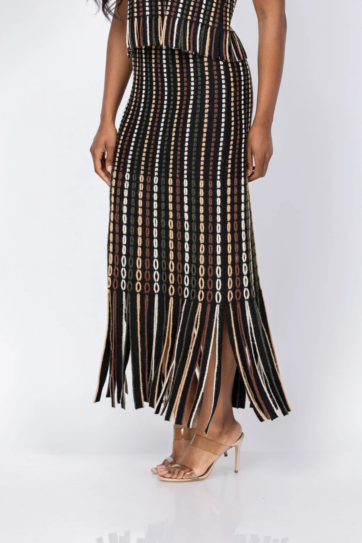 High-Quality Ulla Johnson Ineze Knit Skirt in Noctis Optimized