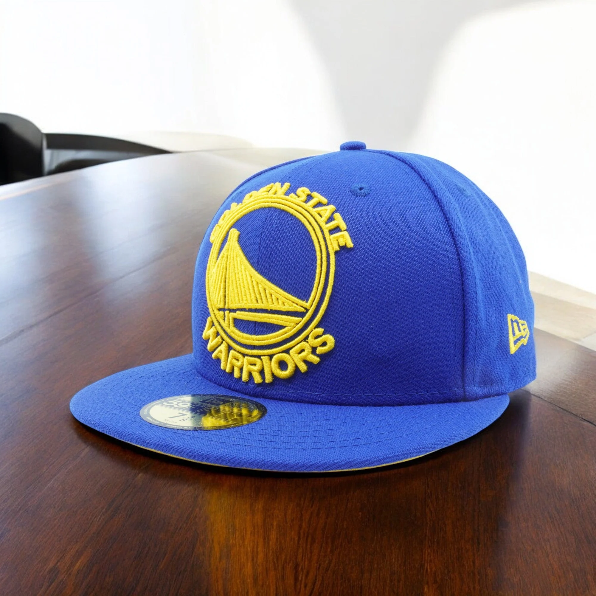 Stylish New Era Men's NBA Golden State Warriors Frame Front 59Fifty Fitted Long-Lasting