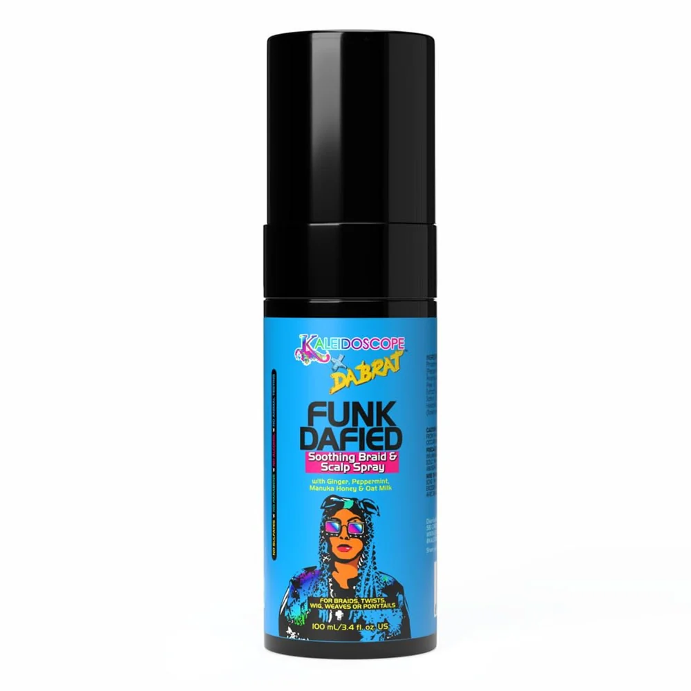 Authentic Kaleidoscope X Da Brat Funk Dafied Soothing Braid and Scalp Spray Instantly Nourishes Hair and Scalp 3.4Oz 100ml Consistent