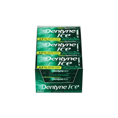 Quality Dentyne Ice New Split2Fit Sugar Spearmint Gums - 16 Ea 9 Pack Fine Crafted