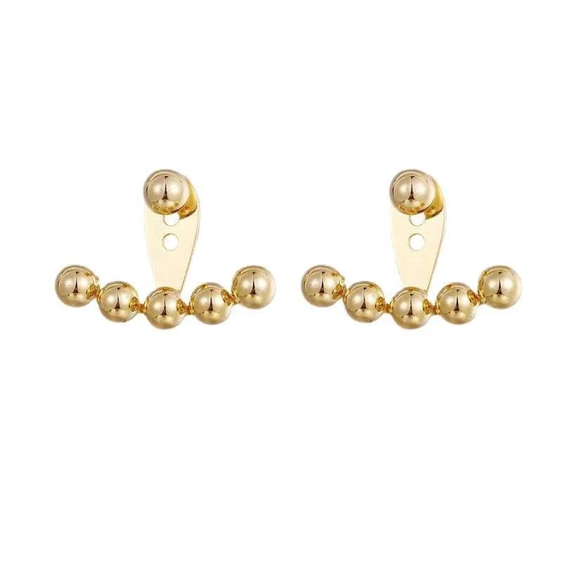 Elite Goldtone Beaded Ear Jackets Versatile