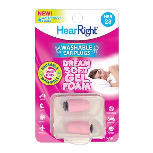 Authentic Hear Right Dream Soft Gel Foam Ear Plugs 1 Pair Official