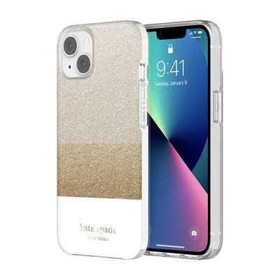 Original Design Kate Spade New York Protective Hardshell Case for Iphone 13 - Glitter Block White Innovative