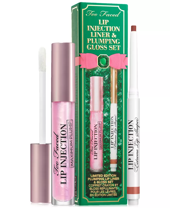 Specialty Too Faced 2-Pc. Lip Injection Liner Plumping Gloss Set Secure