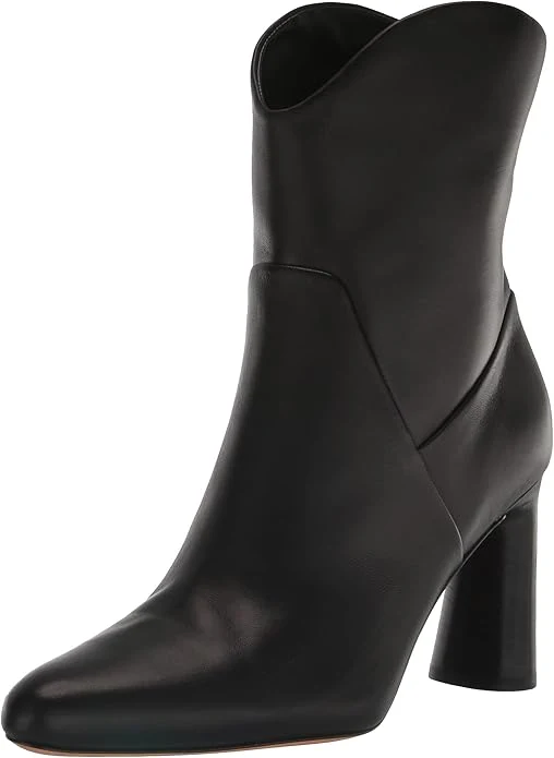 Minimalist Vince Harlow Leather Boot in Black Outstanding