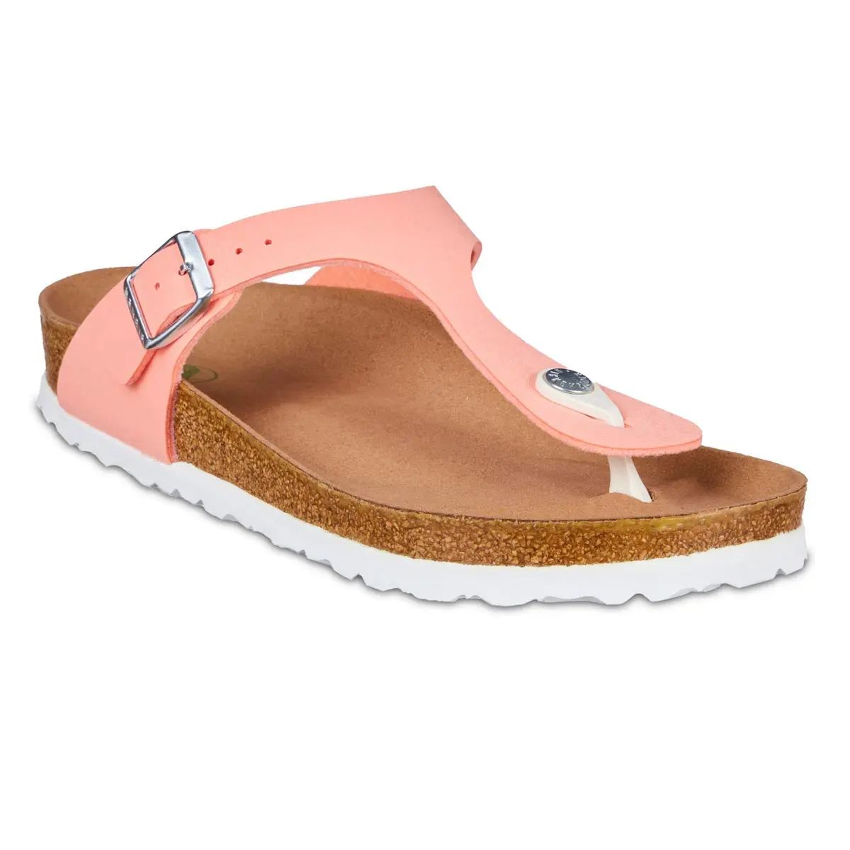Casual Birkenstock Gizeh Birko-Flor Vegan Brushed Flamingo Sandals Elite
