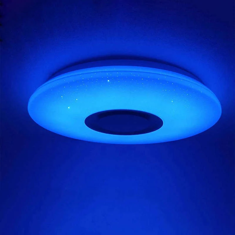 Luxury LED Flush Mount Ceiling Modern Light With Music Eco-Friendly
