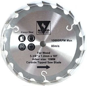 Exceptional 5 3 8 Carbide Tip Tipped Circular Saw Blade for Saw Wood Cutting 18 Tooth Prestigious