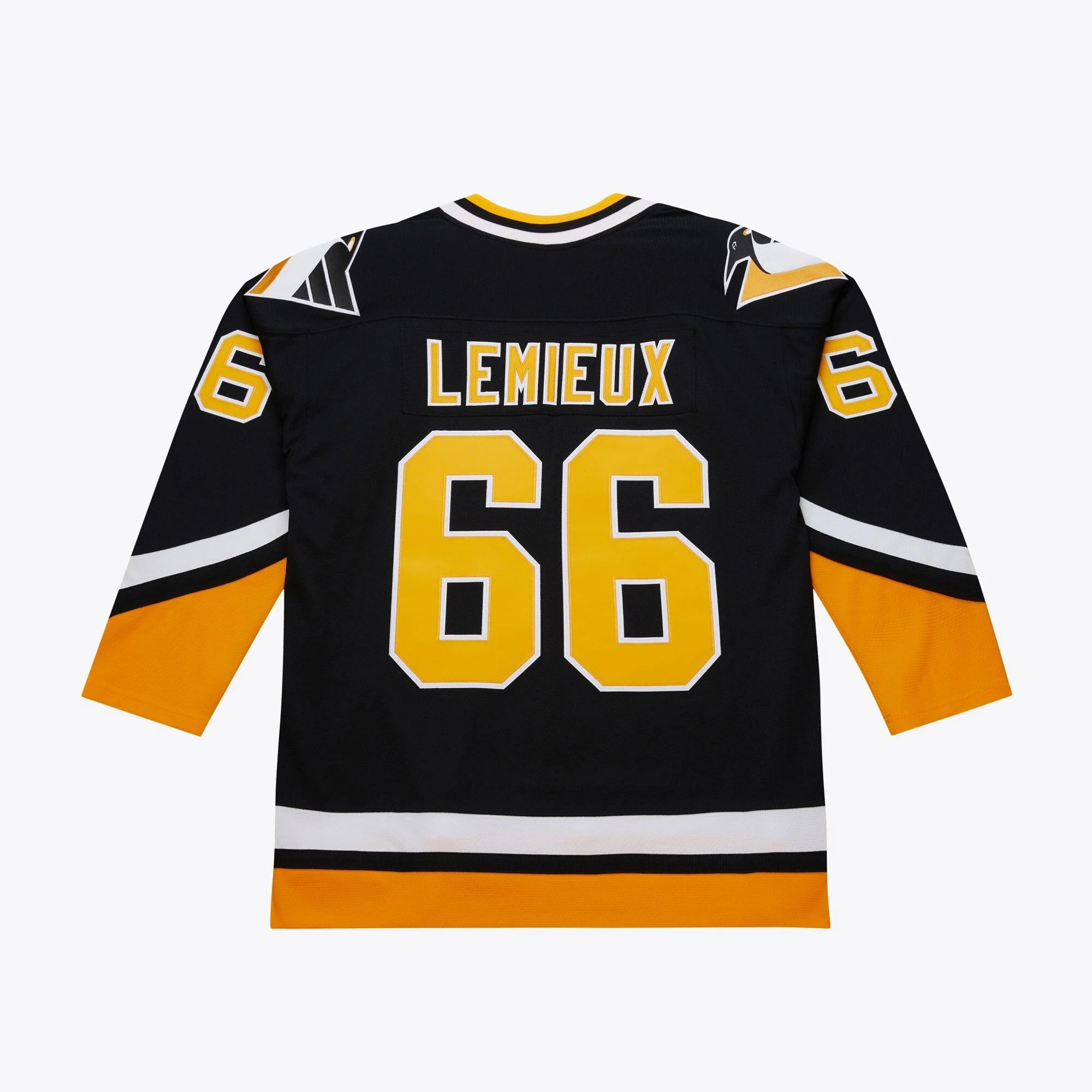 Durable Mitchell Ness Men's NHL Dark Jersey Penguins 1992 Mario Lemieux Consistent