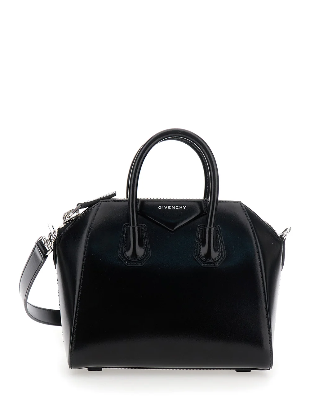 Reliable Handbag Antigona Black Leather Solid