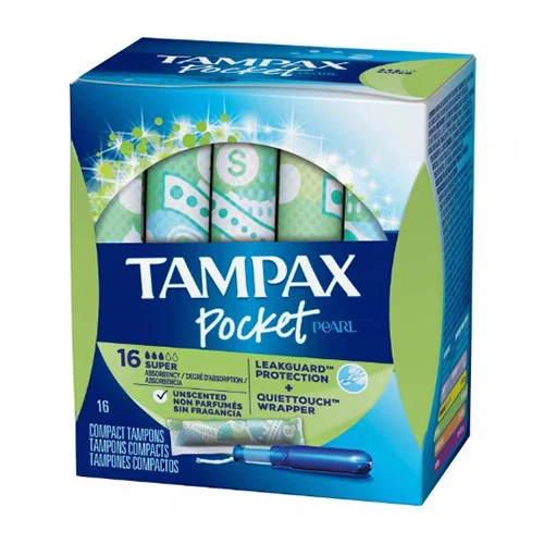 Excellent Tampax Pocket Pearl Super Absorbency Unscented Plastic Tampons 16 Ea Luxury