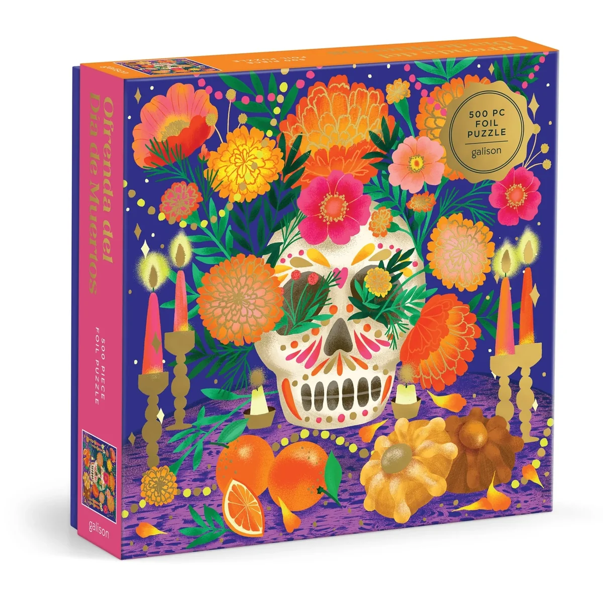High-Grade 500pc Ofrenda del Dia de Muertos Puzzle First-Class