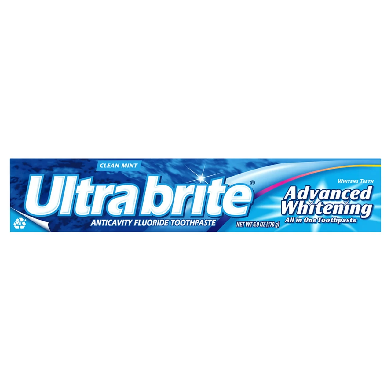 World-Class Ultra Brite Advanced Whitening Fluoride Toothpaste Clean Mint - 6 Oz Certified