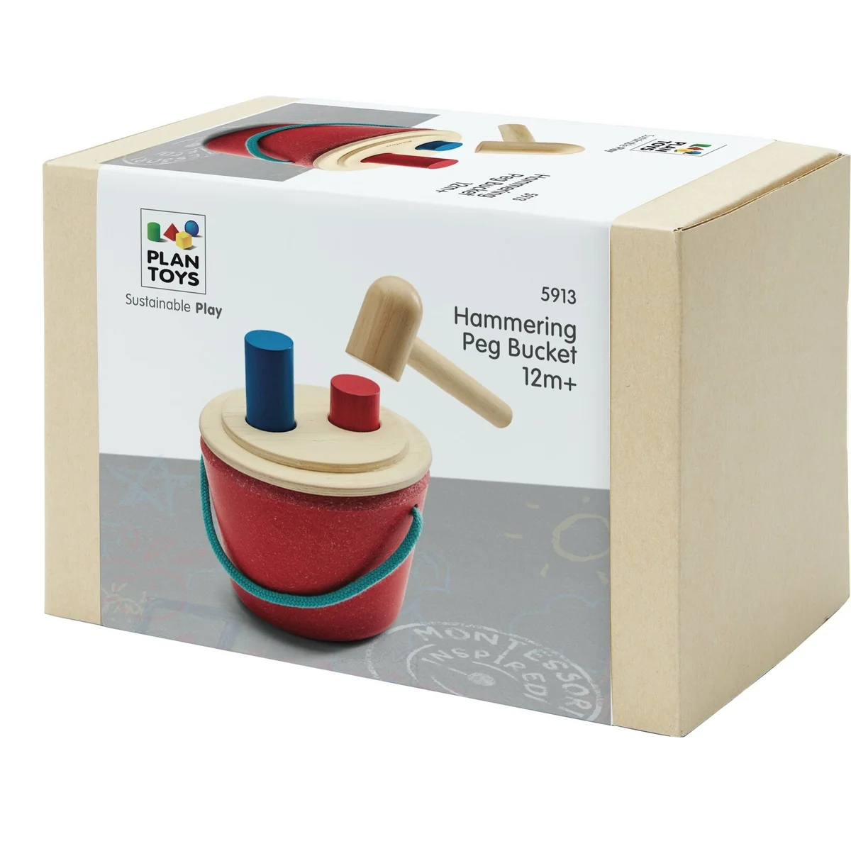 Artisan Hammering Peg Bucket Crafted