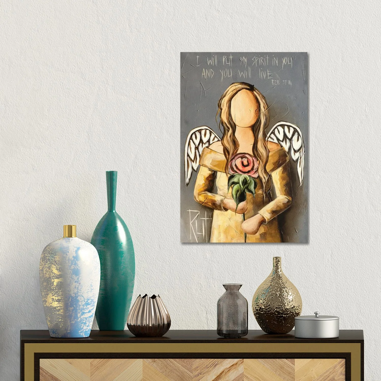 Flexible I Will Put My Spirit by Ruth's Angels - Canvas Gallery Wrap Advanced