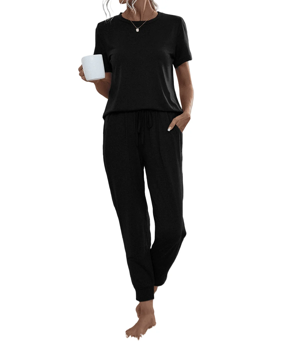 Convenient Aria Romance Short Sleeve Lounge Set Dependable