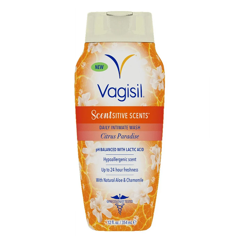 Original Vagisil Ph Balance Wash Scentsitive Scents Citrus Paradise 12Oz 354ml Superior