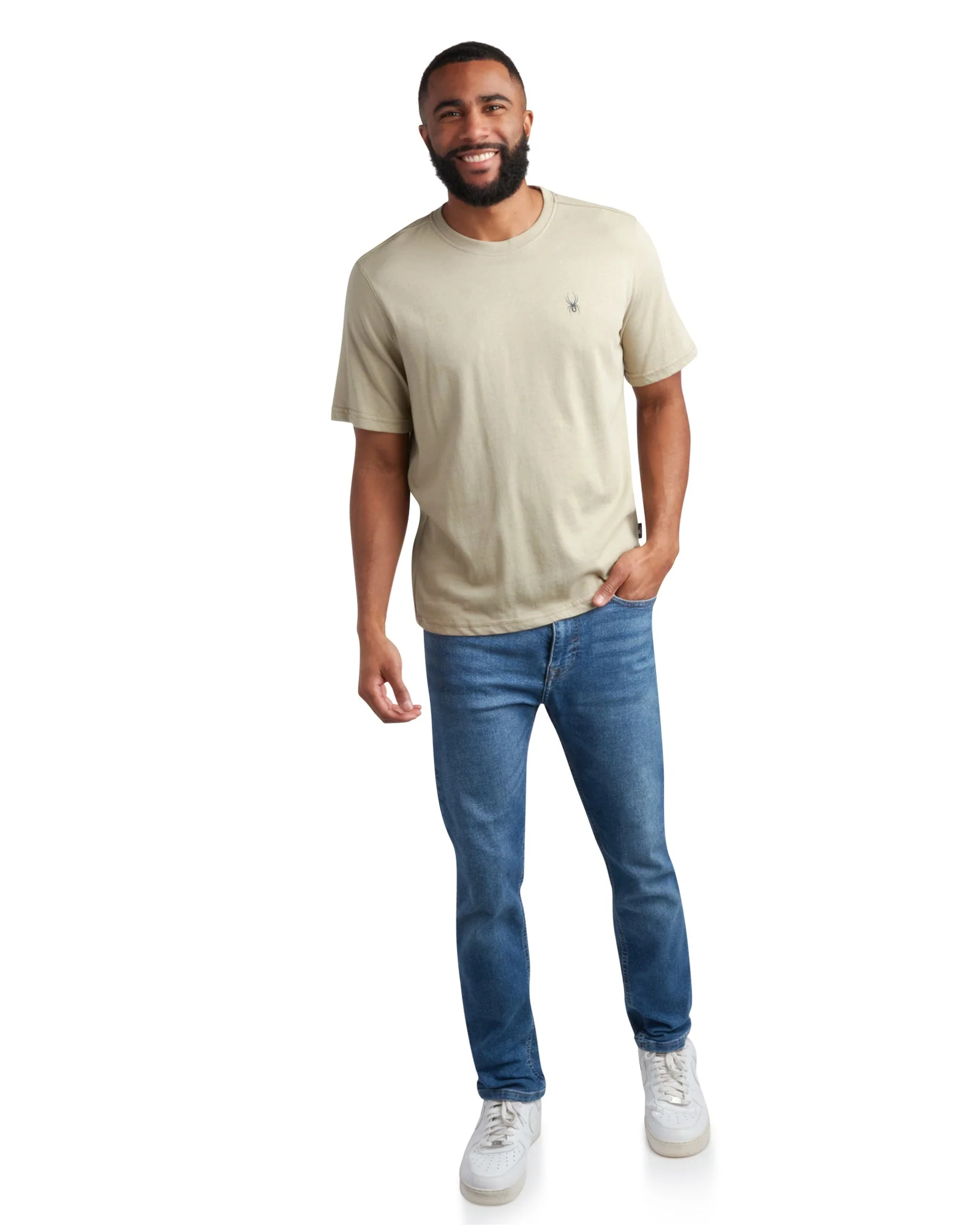 Refined Men's Short Sleeve Mountain - Stone First-Class