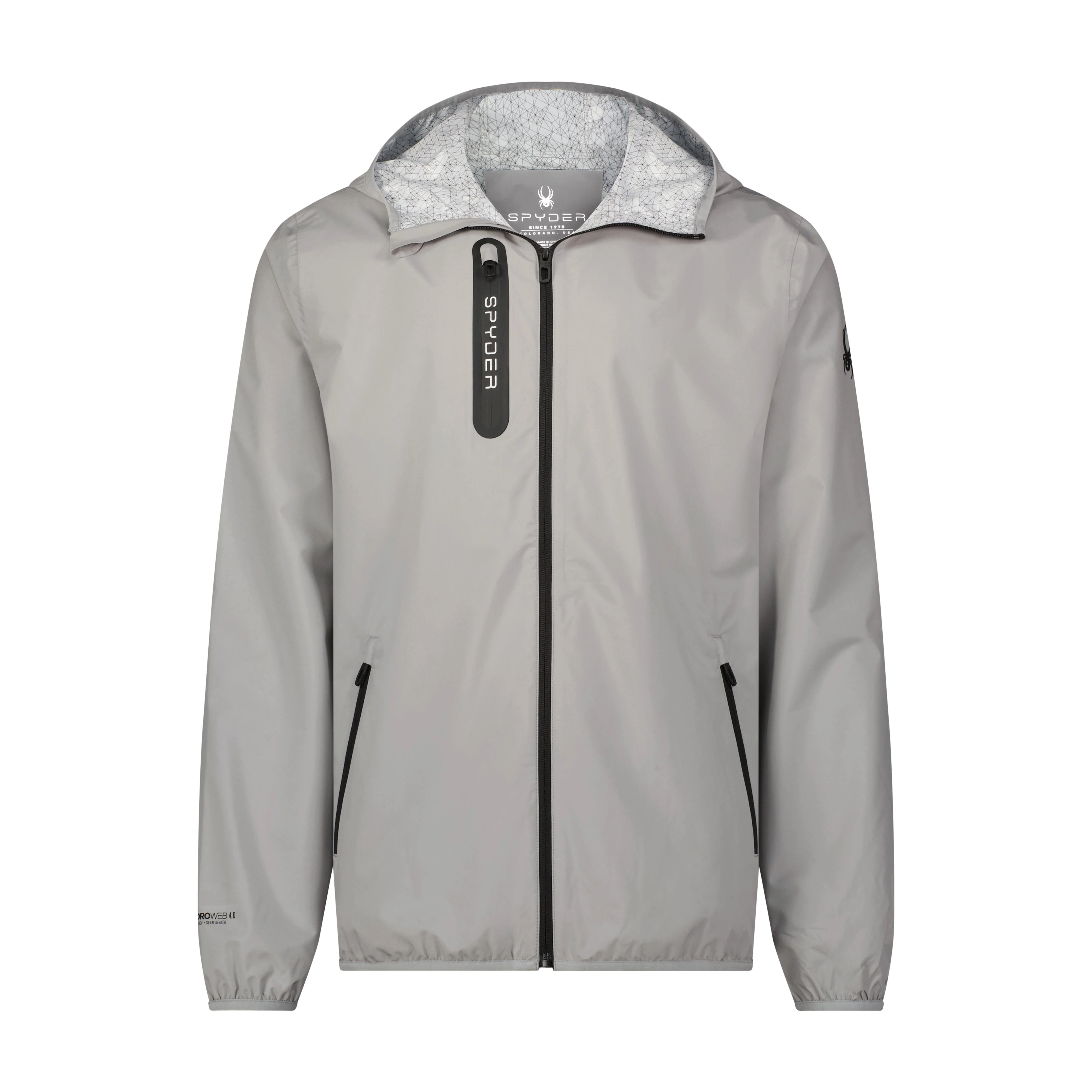 Natural Men's Mountain Mist Rain Jacket - Pewter Clean