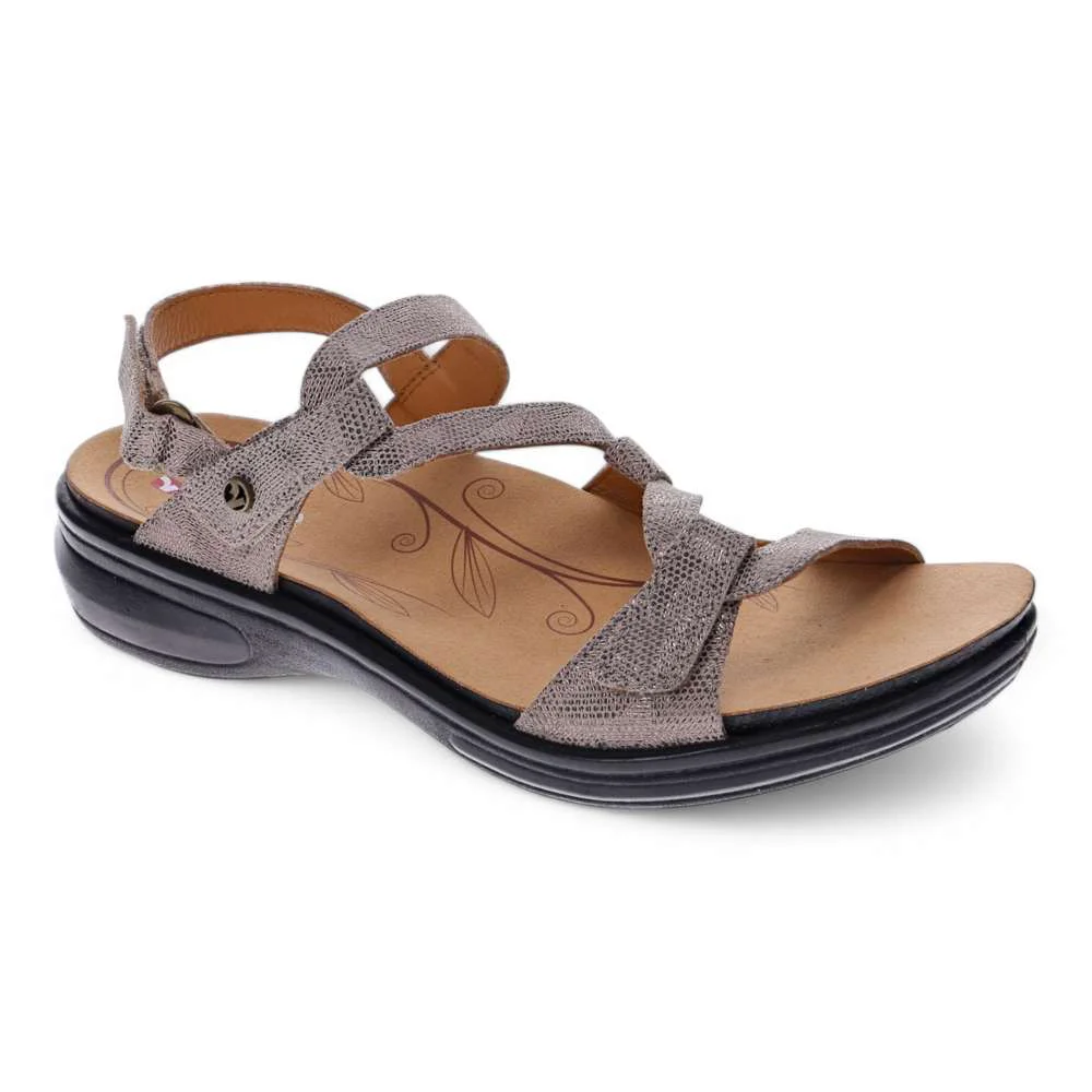 Classic Emerald Adjustable Sandal - Champagne Angle Green