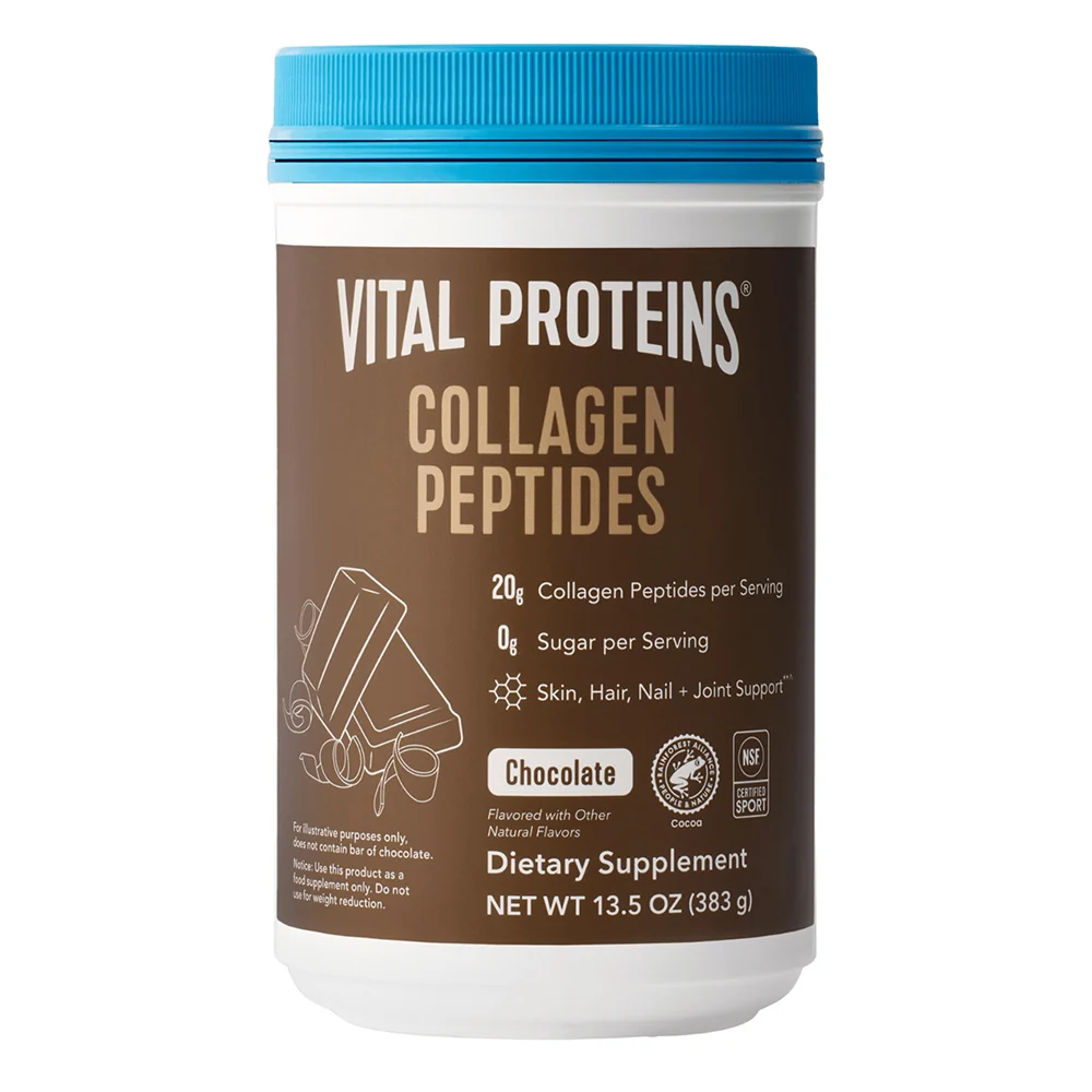 Stylish Vital Proteins Collagen Peptides Powder for Skin Hair Nail and Joint Support Chocolate Flavor 13.5Oz 383g Enhanced