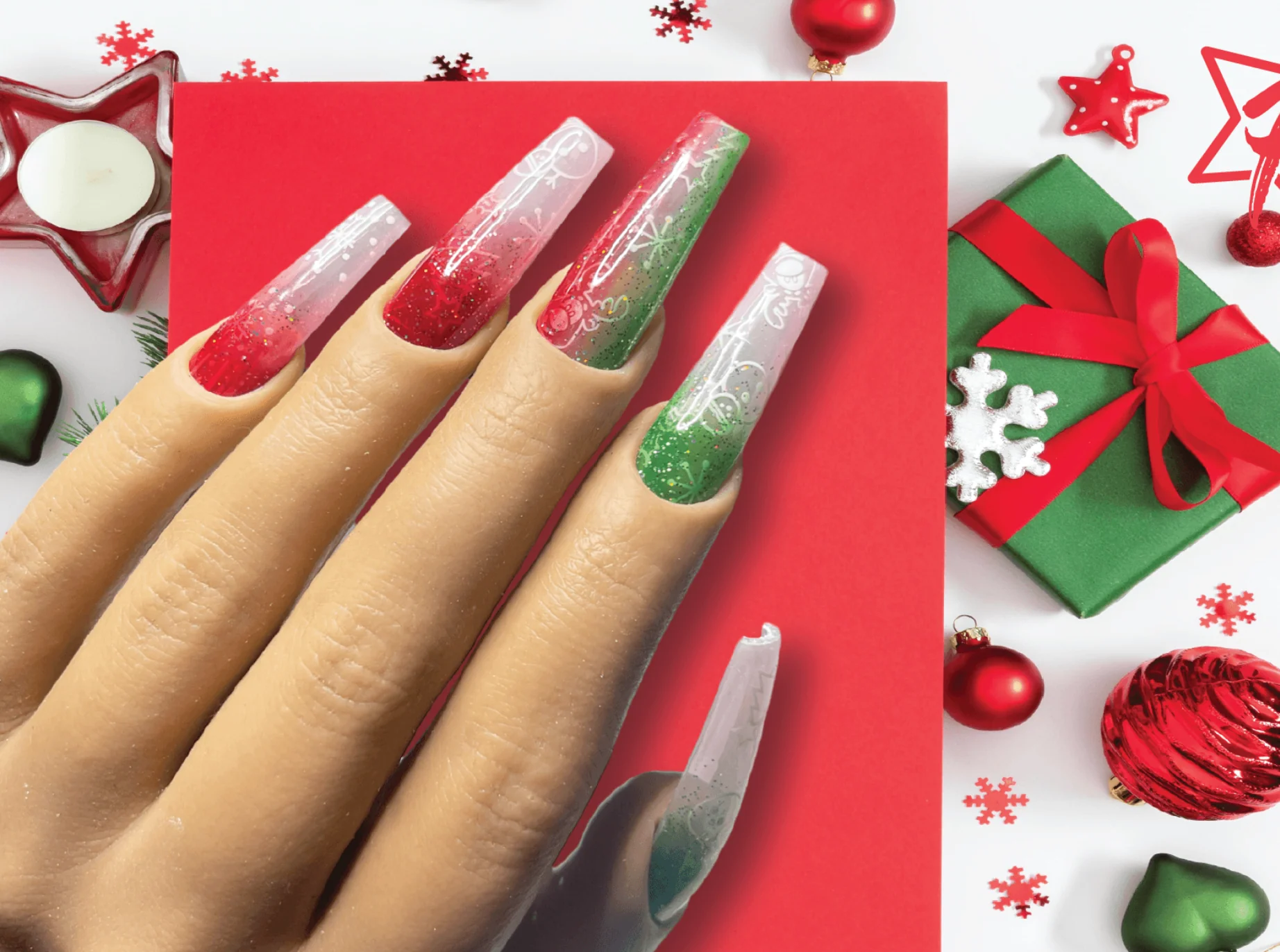 Authentic SPARKLE So Gelly Transparent Tinted - SET of 2 - Green Red Efficient