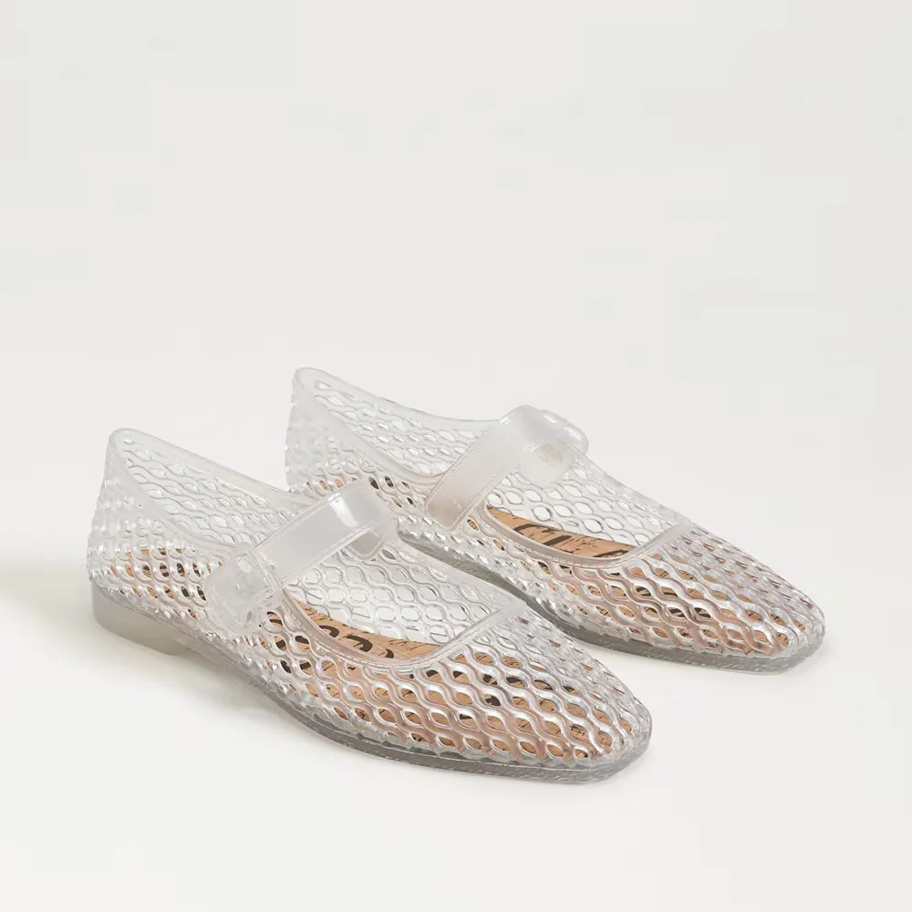 Smart Sam Edelman Michaela Jelly Mary Jane Flat in Clear Reliable