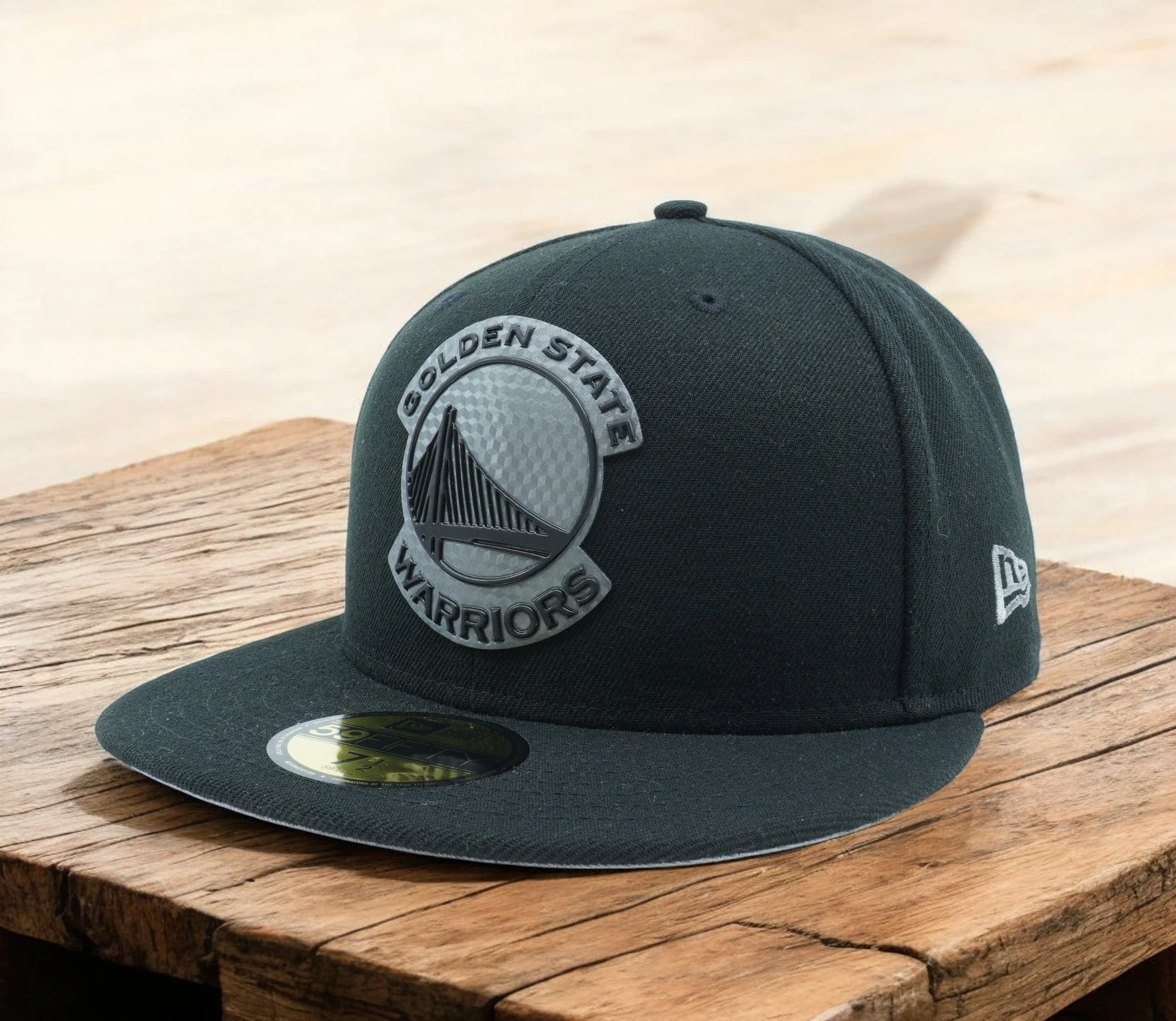Pure New Era Men's NBA Golden State Warriors Hexshine Logo 59Fifty Fitted World-Class