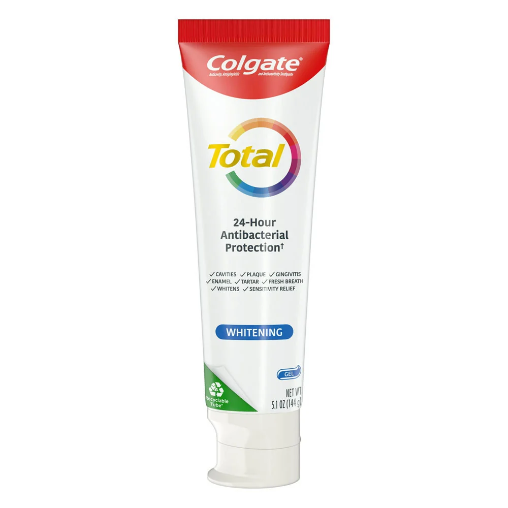 Original Colgate Total Whitening Gel Toothpaste Mint 5.1 Oz Classic