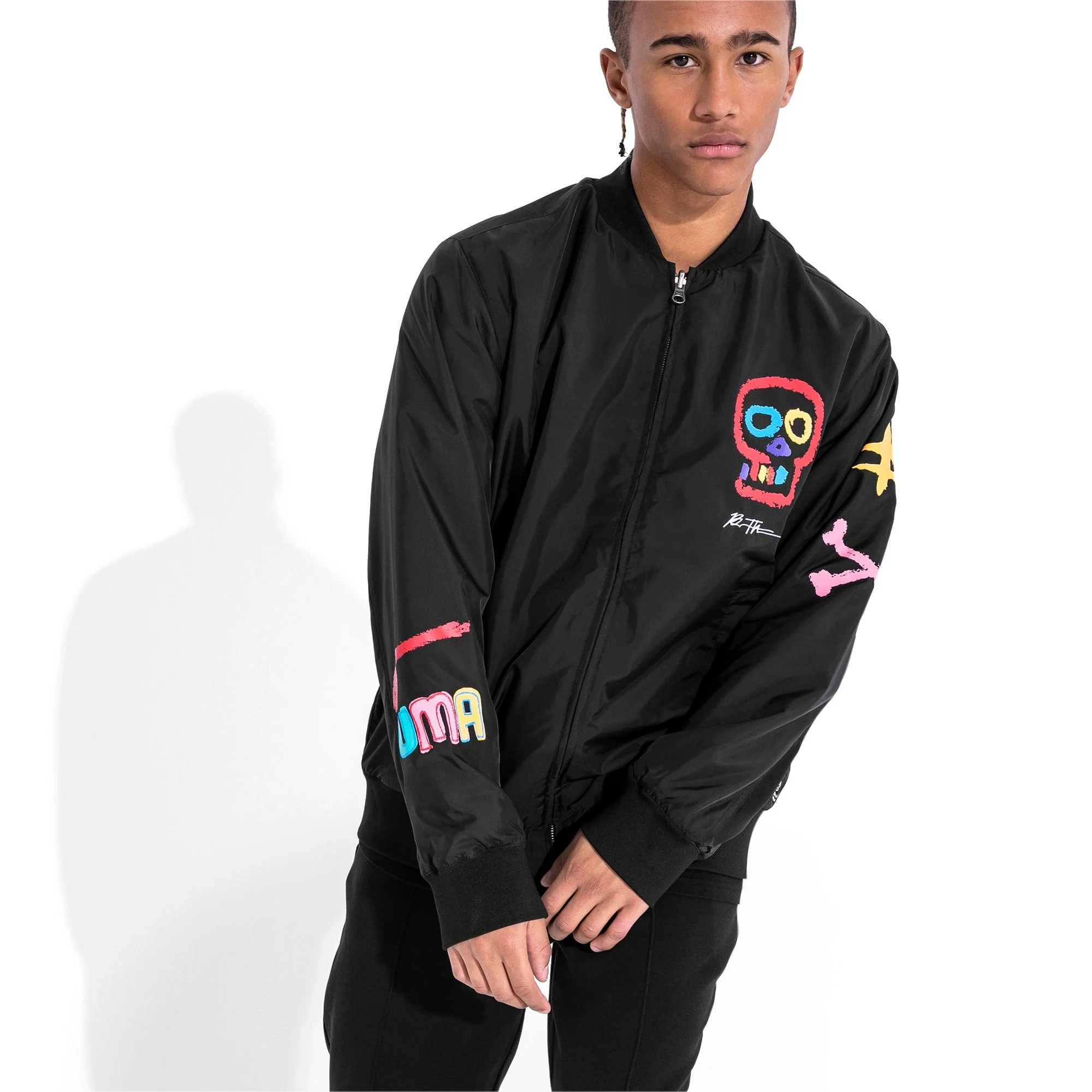 Certified Puma Men's X Bradley Theodore Reversible Bomber Jacket Jackets Proven