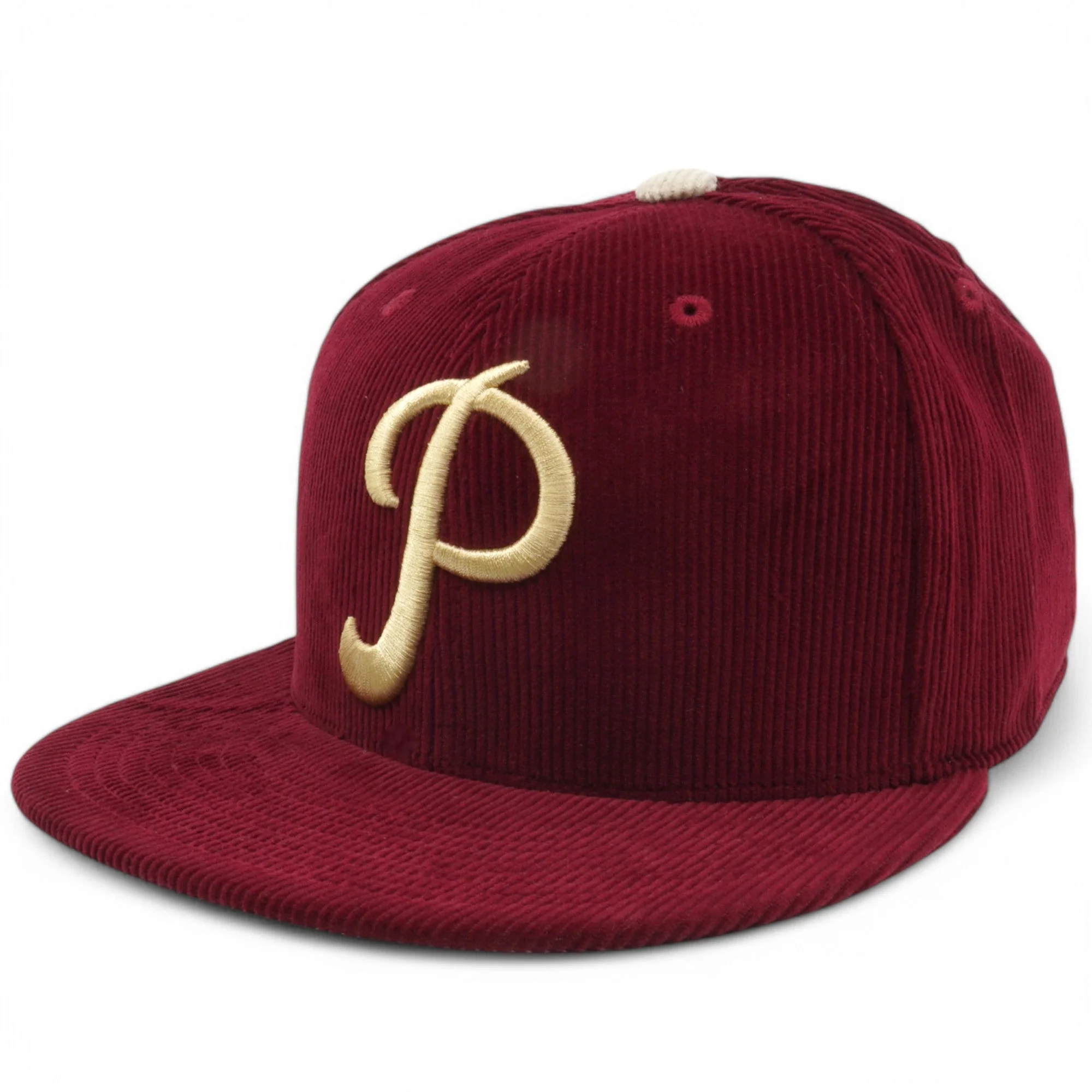Excellent Mitchell Ness Men's MLB Team Cord Fitted Phillies 1950 Fitted Caps Artisan