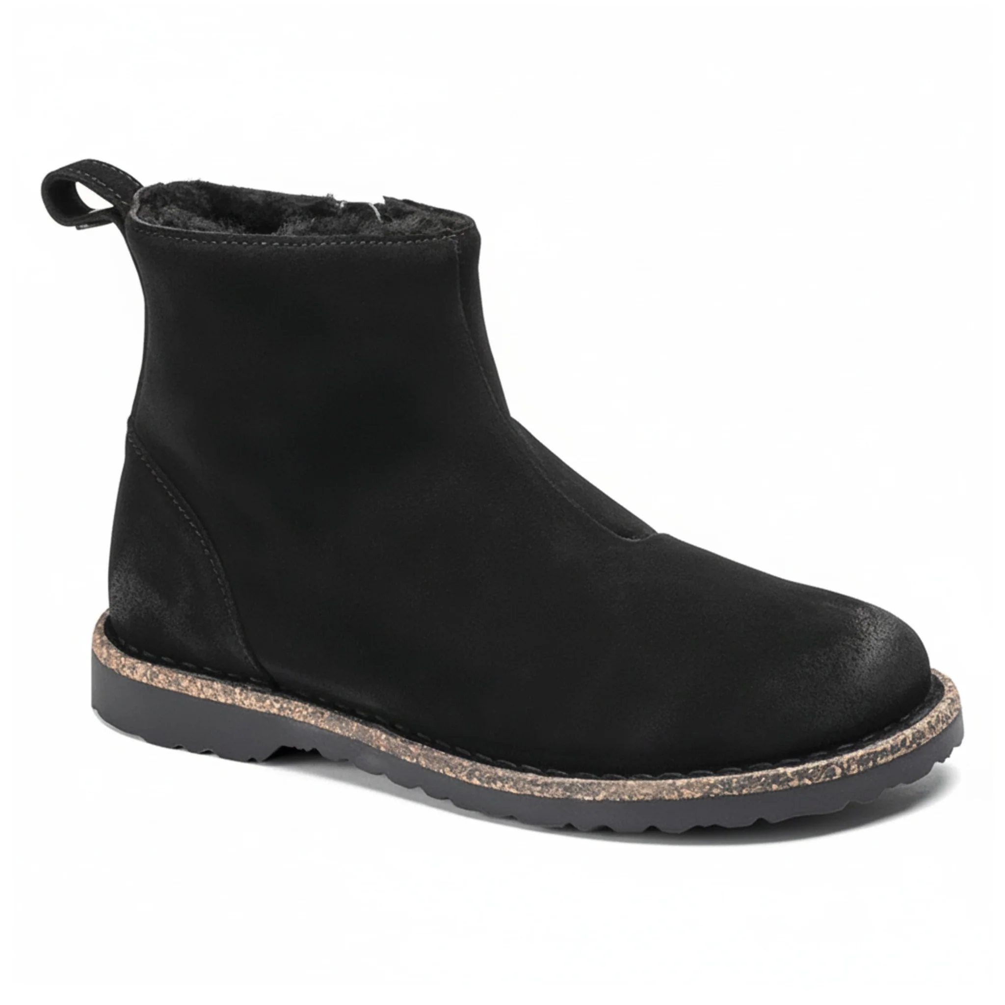 Pure Birkenstock Women's Melrose Shearling Suede Boots Practical