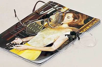 Effective Clip On Flip Up Magnifiers for Eyeglasses Eye Glasses Clipon Power Magnification Fast