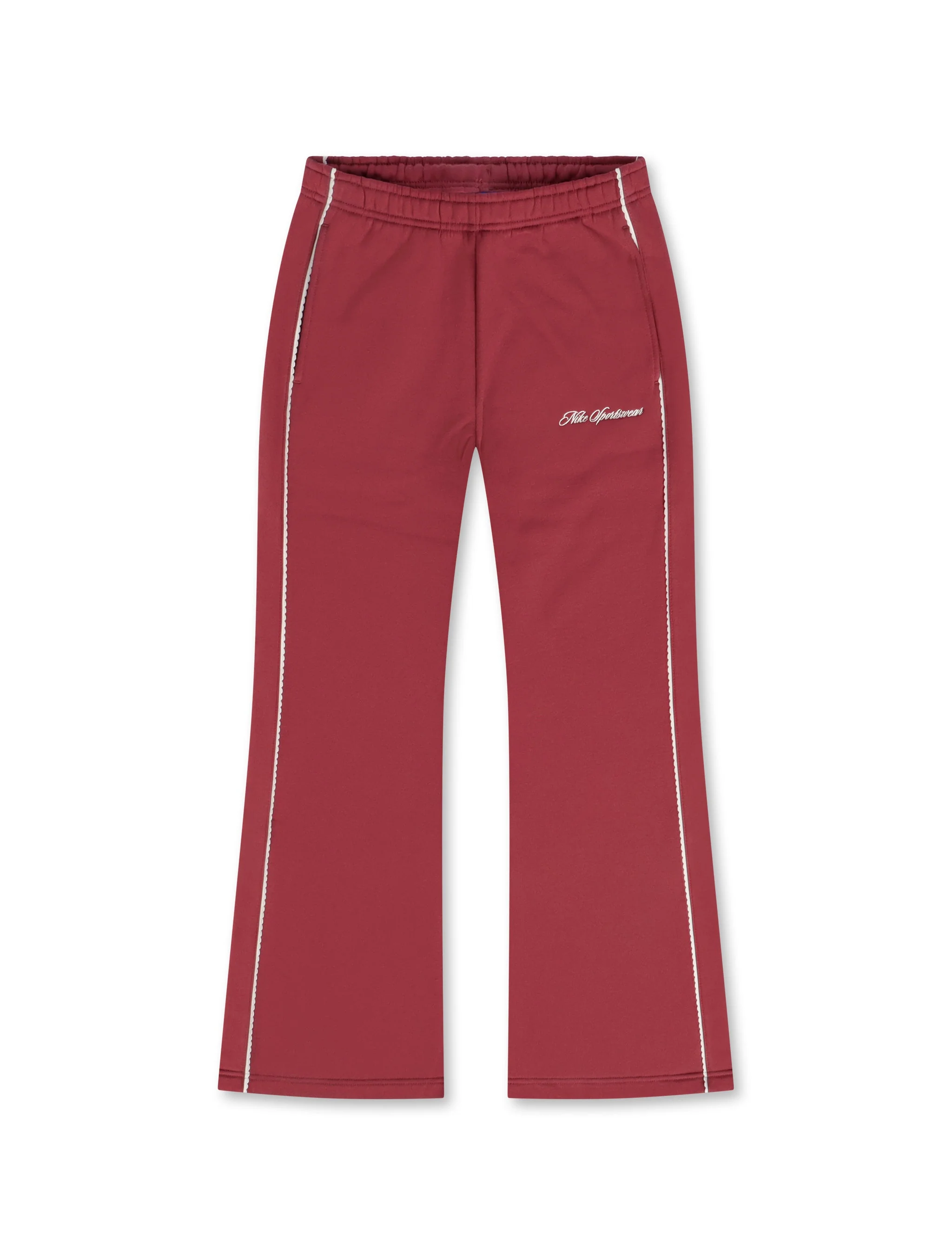 Contemporary Nike Womens Studio Fleece Wide Leg Pants - Pink Smoke First-Class