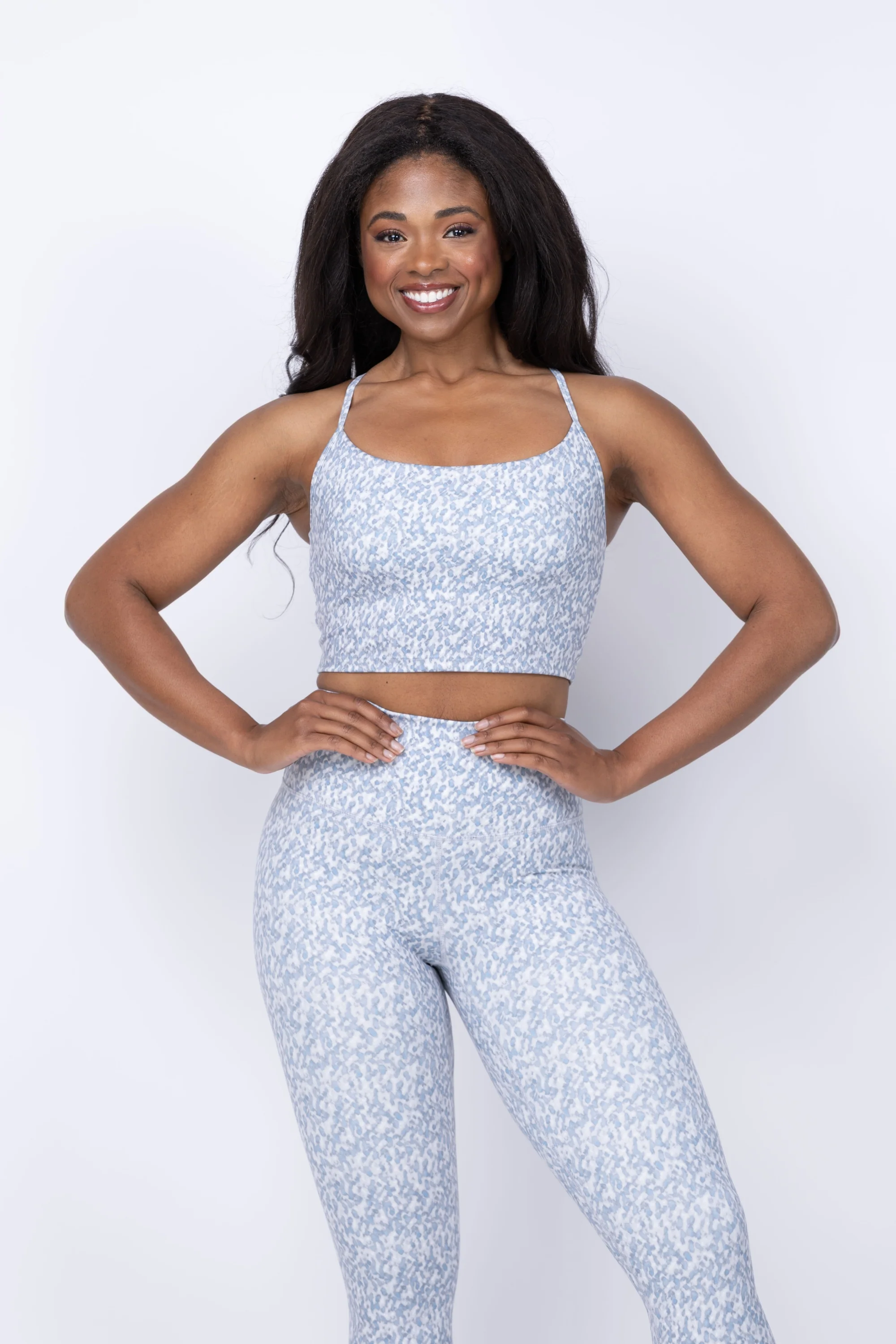 Authentic Varley soft Harley Bralette in Ocean Flicker High-Quality