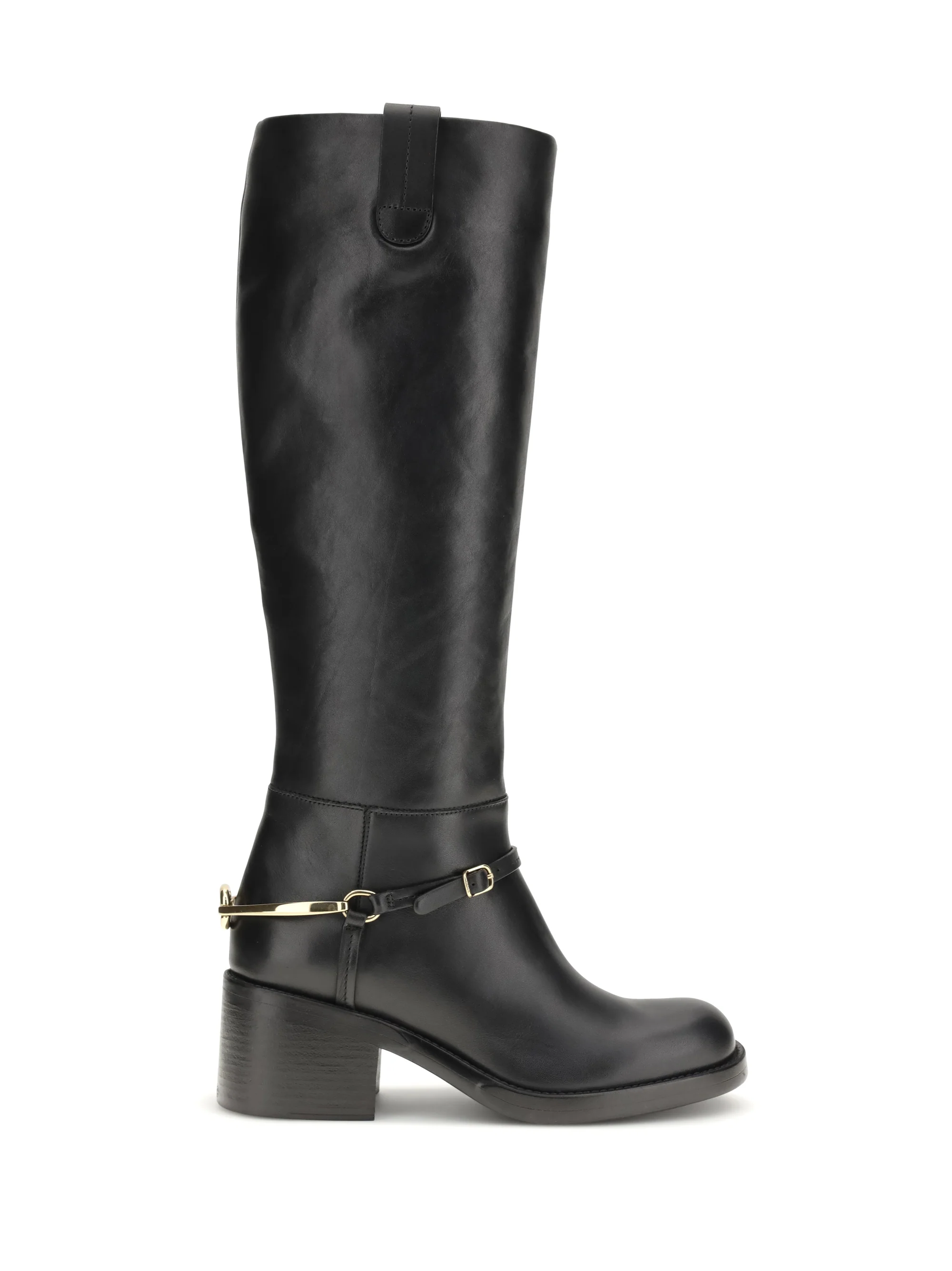 Fashionable Boots Dakota Black Calfskin Elegant