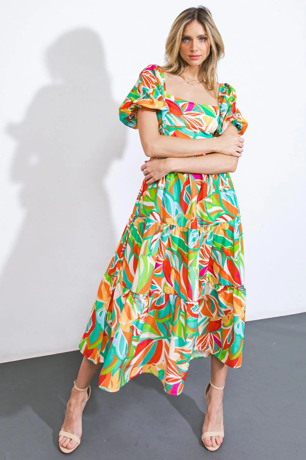 Traditional Long Lost Lover Woven Midi Dress Top-Quality